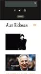 Mobile Screenshot of alanrickman.com